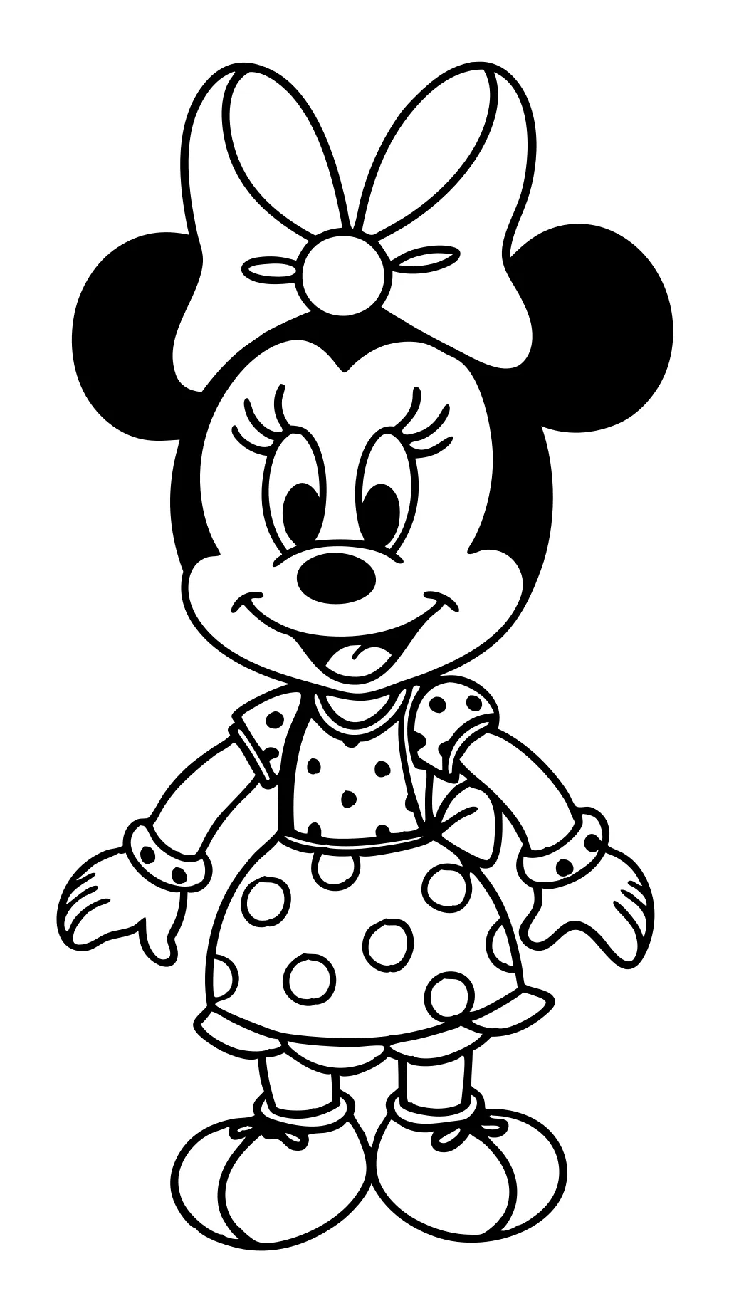 Páginas para colorear de Minnie Mouse imprimible